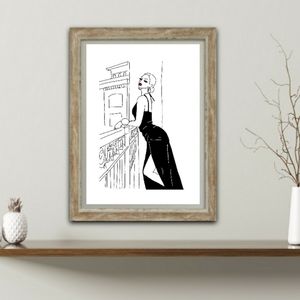 Original Digital Line Art Drawing